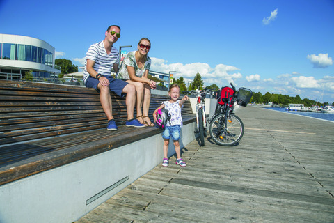 Radtour am Stadthafen vorbei, Foto: Harry Müller