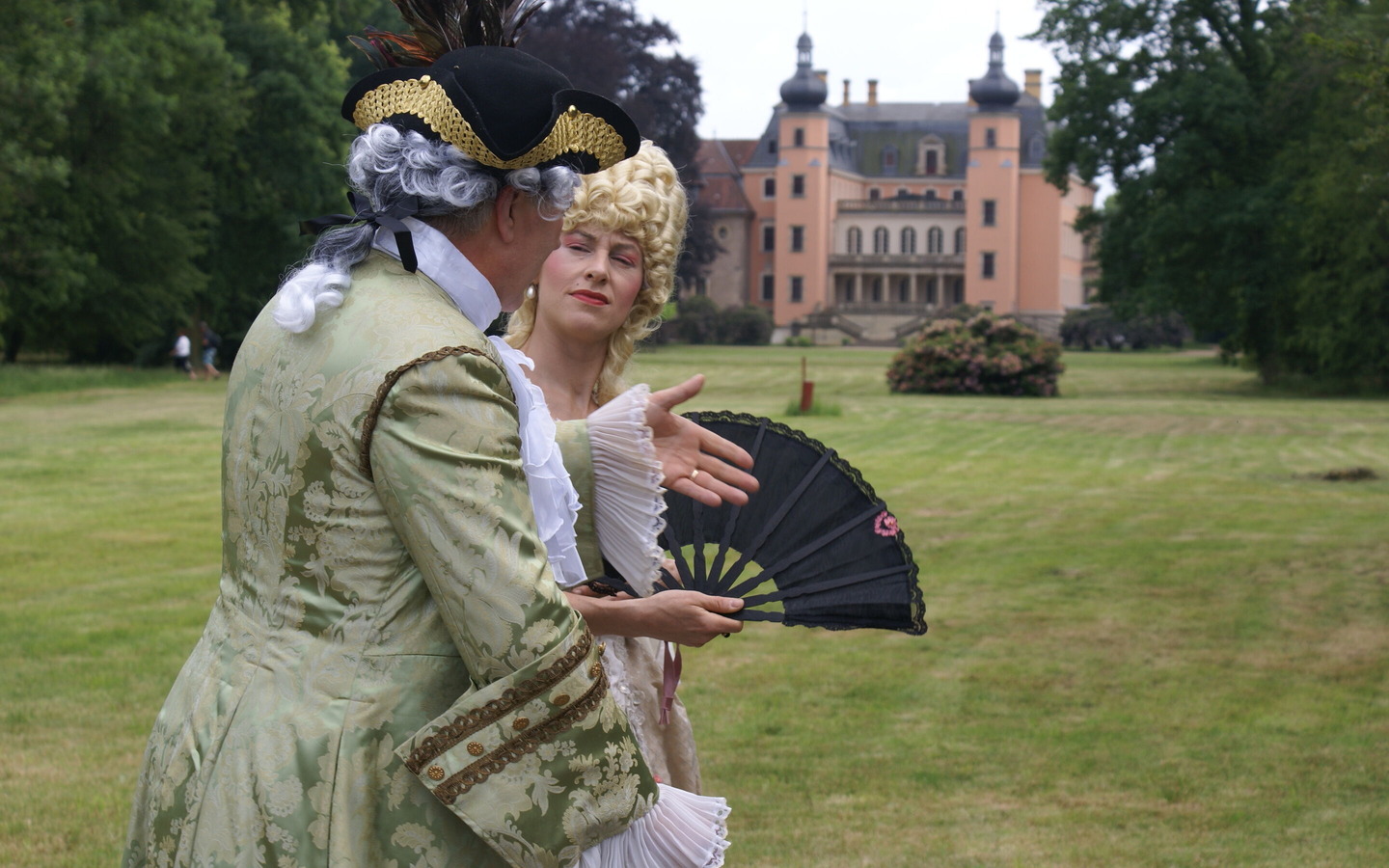 Szenische Führung im Park, Foto: Boris Aehnelt, Lizenz: Boris Aehnelt