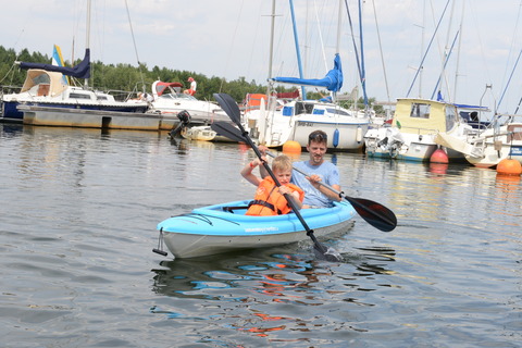 Kanu fahren auf dem Senftenberger See, Foto: Steffen Rasche