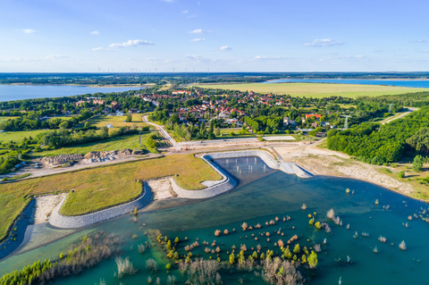 Luftaufnahme Sedlitzer See, Foto: Andreas Franke