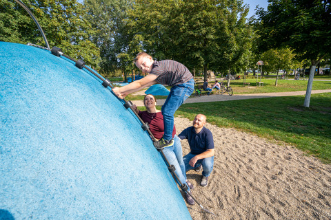 Spielplatz "Spur der Steine" am Stadthafen Senftenberg, Foto: Christian Große