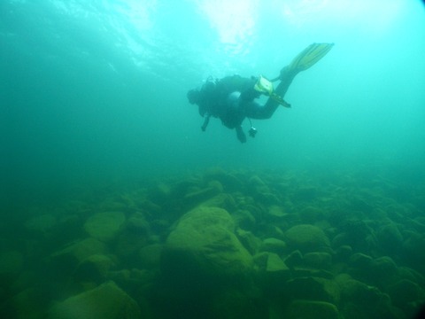 Tauchen im Senftenberger See, Foto: Steffen Rasche