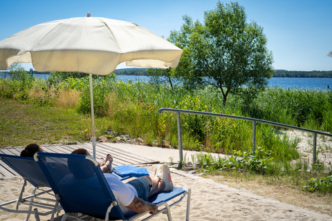 Hauseigener Strand im Strandhotel, Foto: Christian Große