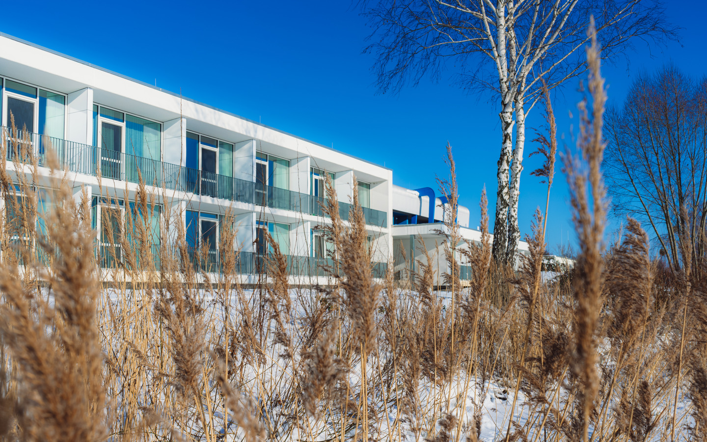 Strandhotel Senftenberger See im Winter, Foto: Christian Große