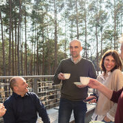 Terrasse im Obergeschoss des Kulturschiffes, Foto: Rico Schwarze - Gl&uuml;cksfoto GbR