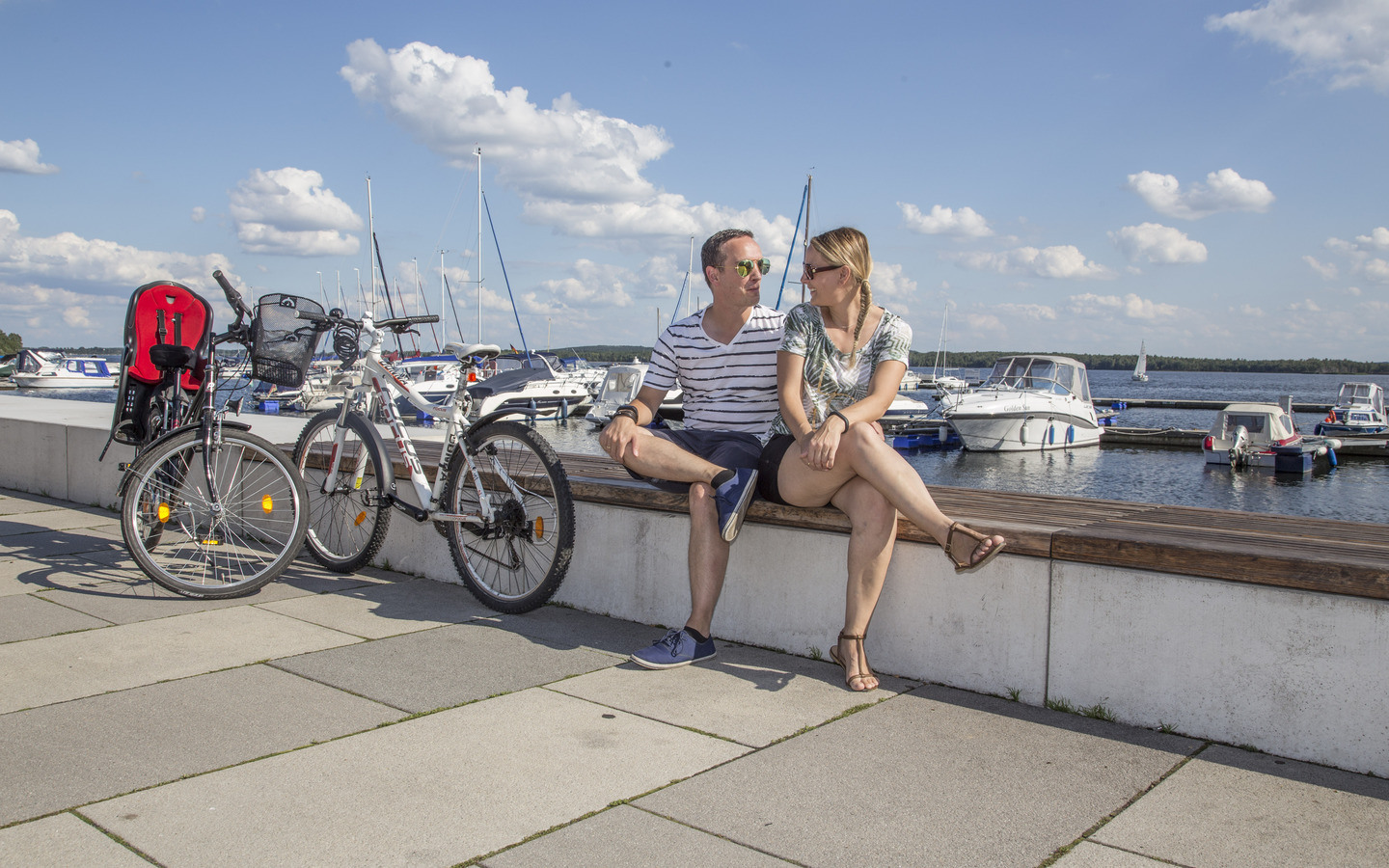 Fahrradausflug zum Stadthafen Senftenberg, Foto: Harry Müller