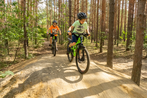 Waldfahrradstrecke im Familienpark, Foto: Christian Große